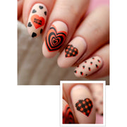 UberChic Beauty Queen of Hearts Stamping Plate Rosy Brown
