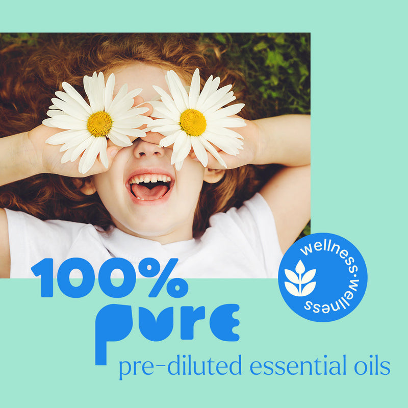 Plant Therapy Quiet Cough® Essential Oil Blend Pre-Diluted Roll-On Essential Oil Powder Blue 10 mL