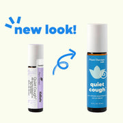 Plant Therapy Quiet Cough® Essential Oil Blend Pre-Diluted Roll-On Essential Oil Seashell 10 mL