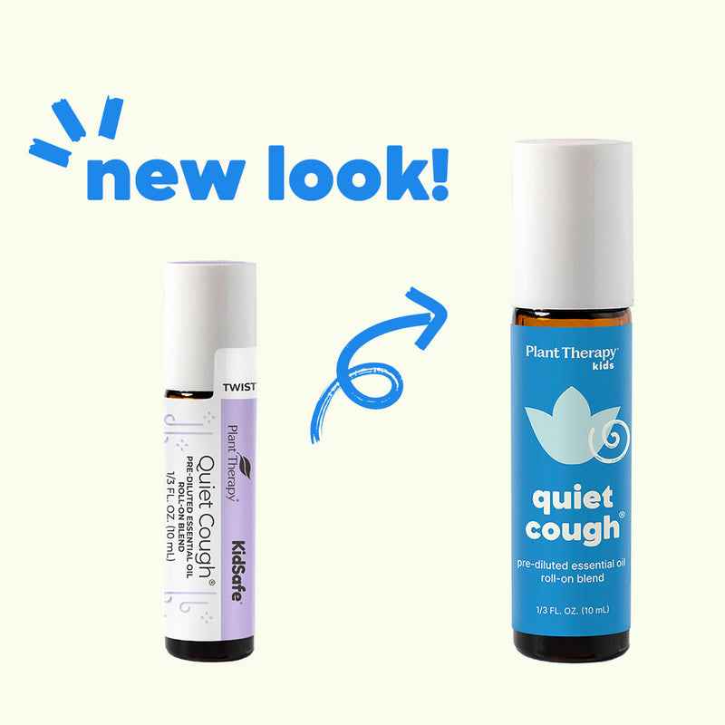 Plant Therapy Quiet Cough® Essential Oil Blend Pre-Diluted Roll-On Essential Oil Seashell 10 mL