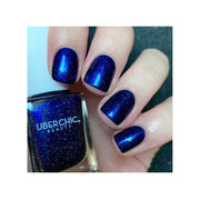 UberChic Beauty Quit Yo Witchin - Holographic Polish Regular Polish Midnight Blue