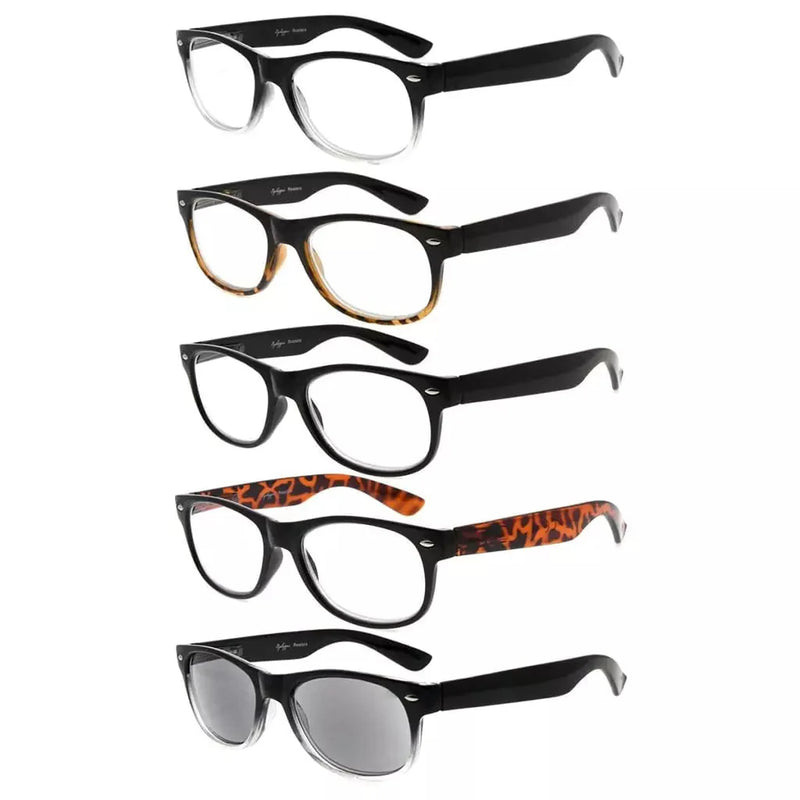 eyekeeper.com 5 Pack Classic 80's Reading Glasses Include Sunglasses R011 Eyeglasses White Smoke 5 Pairs Mix / +0.50,5 Pairs Mix / +0.75,5 Pairs Mix / +1.00,5 Pairs Mix / +1.25,5 Pairs Mix / +1.50,5 Pairs Mix / +1.75,5 Pairs Mix / +2.00,5 Pairs Mix / +2.25,5 Pairs Mix / +2.50,5 Pairs Mix / +2.75,5 Pairs Mix / +3.00,5 Pairs Mix / +3.50,5 Pairs Mix / +