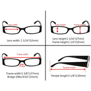 eyekeeper.com 5 Pack Rectangle Stylish Reading Glasses R040-A Eyeglasses Black 5 Pairs Mix / +0.50,5 Pairs Mix / +0.75,5 Pairs Mix / +1.00,5 Pairs Mix / +1.25,5 Pairs Mix / +1.50,5 Pairs Mix / +1.75,5 Pairs Mix / +2.00,5 Pairs Mix / +2.25,5 Pairs Mix / +2.50,5 Pairs Mix / +2.75,5 Pairs Mix / +3.00,5 Pairs Mix / +3.25,5 Pairs Mix / +