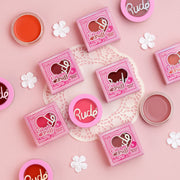 Rude Cosmetics Cream Puff Natural Blush Blush Pink Cake Pop,Mochi,Creamsicle,Fruit Tart,Short Cake,Red Velvet