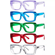 eyekeeper.com 5 Pack Trendy Reading Glasses Thicker Frame Readers R9107 Eyeglasses White Smoke 5 Pairs Mix-B / without magnification,5 Pairs Mix-B / +0.50,5 Pairs Mix-B / +0.75,5 Pairs Mix-B / +1.00,5 Pairs Mix-B / +1.25,5 Pairs Mix-B / +1.50,5 Pairs Mix-B / +1.75,5 Pairs Mix-B / +2.00,5 Pairs Mix-B / +2.25,5 Pairs Mix-B / +2.50,5 Pairs Mix-B / +2.