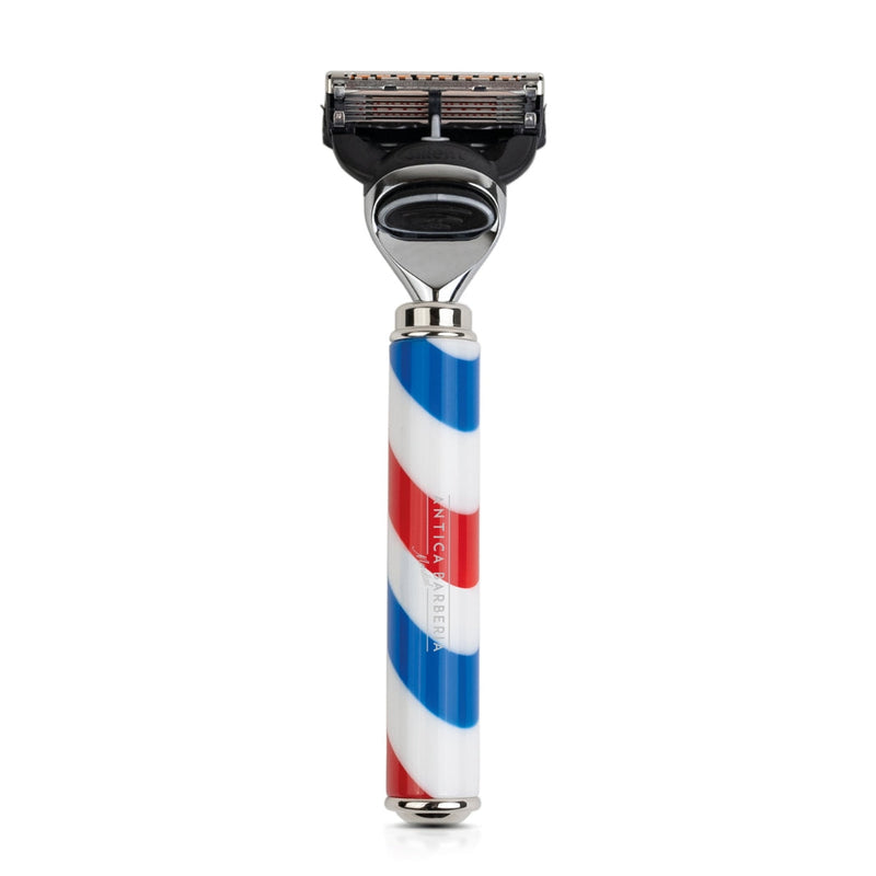 Antica Barberia Mondial US Barbiere Special Collection Cartridge Razor Handle Razor Handle White Smoke Fusion