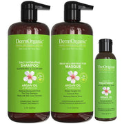 DermOrganic Official Shop Hair Repair Treatment Kit - Salon Size Yellow Green