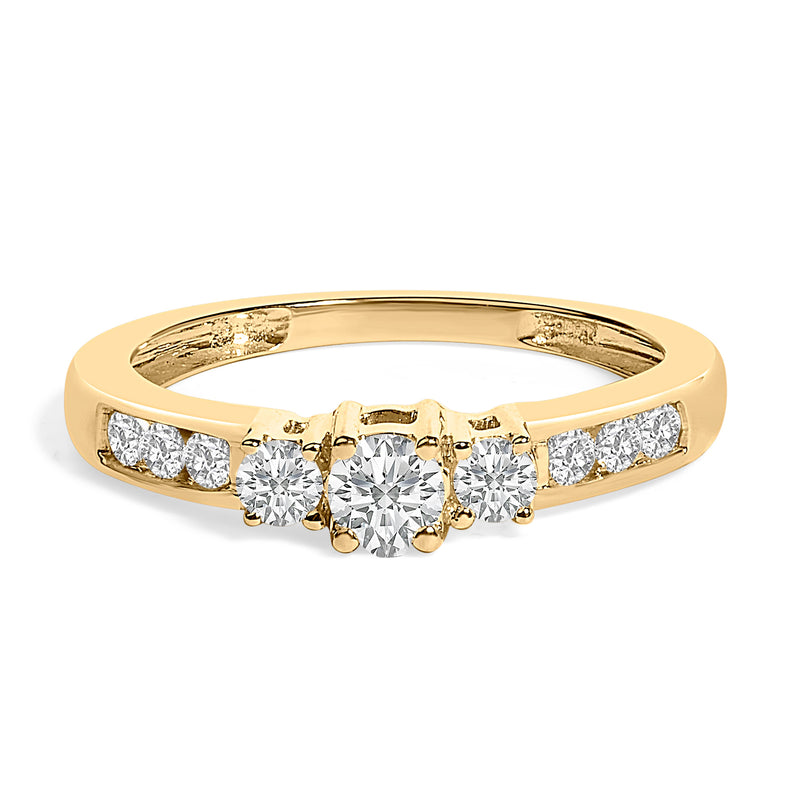Bids.com 10K White Gold 1/2 Cttw Diamond Three Stone Ring Rings White Smoke 7 / Yellow.Gold,5 / Yellow.Gold,5.5 / Yellow.Gold,6 / Yellow.Gold,6.5 / Yellow.Gold,7.5 / Yellow.Gold,8 / Yellow.Gold,8.5 / Yellow.Gold,9 / Yellow.Gold,9.5 / Yellow.Gold,10 / Yellow.Gold