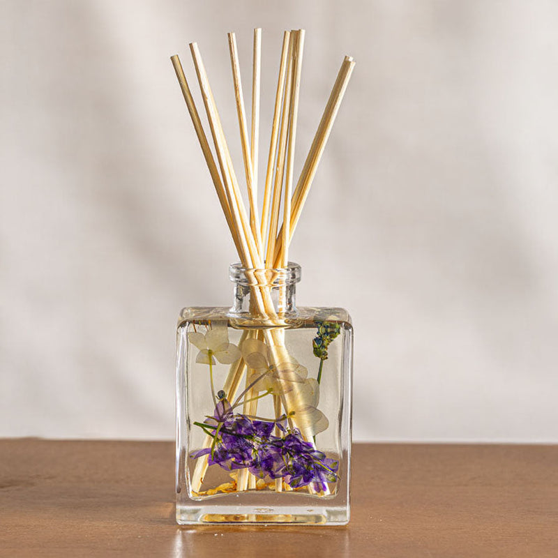 Rosy Rings Accent Botanical Reed Diffuser - Roman Lavender 4oz Botanical Diffuser Light Gray