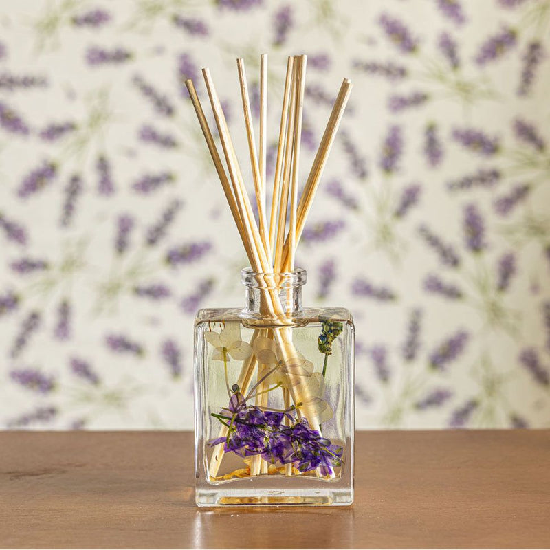 Rosy Rings Accent Botanical Reed Diffuser - Roman Lavender 4oz Botanical Diffuser Light Gray