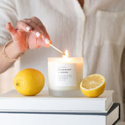 Slow North Rosemary + Lemon - Signature Candle Frosted Candles White Smoke