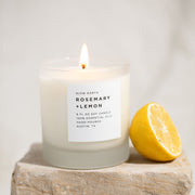 Slow North Rosemary + Lemon - Signature Candle Frosted Candles Light Gray