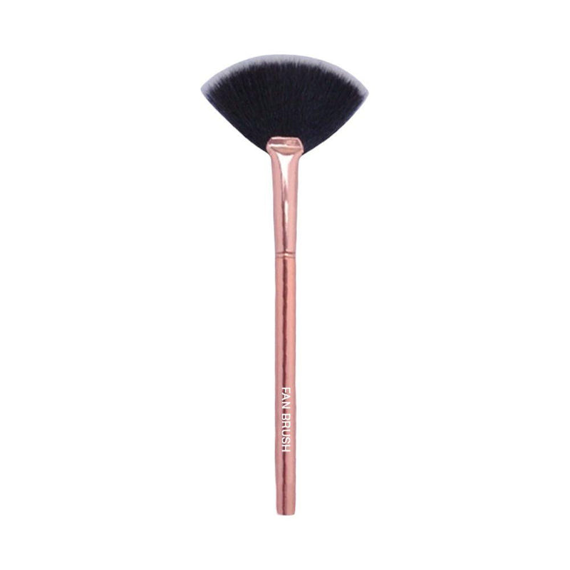 Prolux Cosmetics Rose Gold Fan Brush Fan Brush Rosy Brown