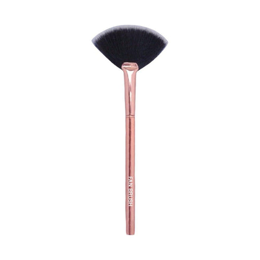 Prolux Cosmetics Rose Gold Fan Brush Fan Brush Rosy Brown