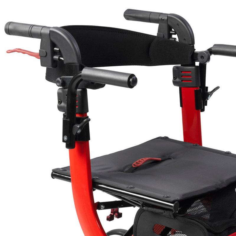 RIO Medical Supplies Nitro Duet Rollator and Transport Chair White Smoke