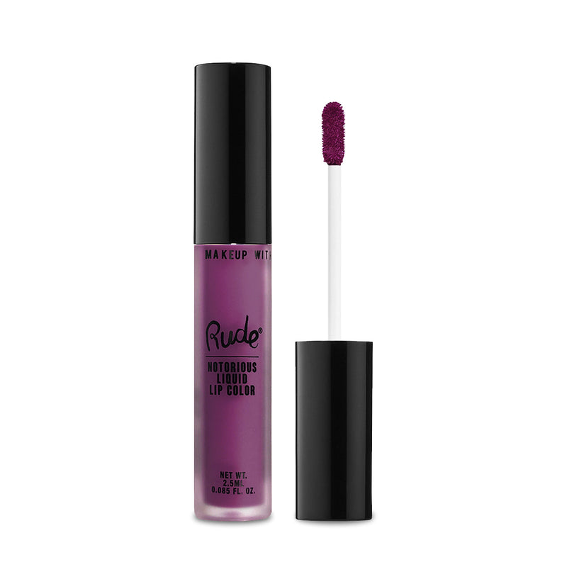Rude Cosmetics Notorious Rich Long Lasting Liquid Lip Color Lipstick & Lip Gloss White Smoke Madly Mental