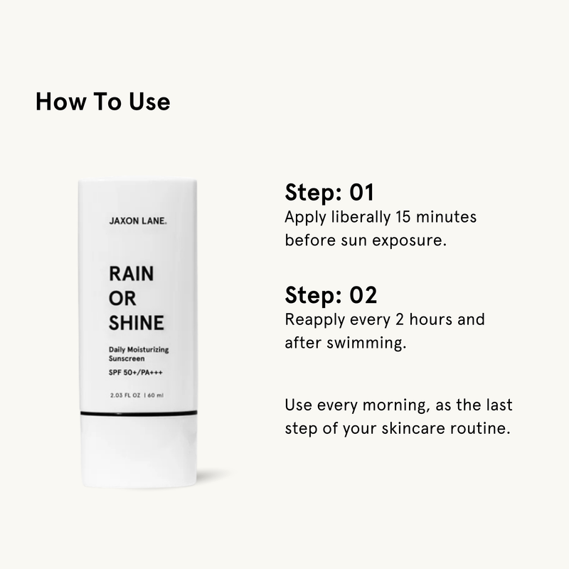 JAXON LANE Rain Or Shine - Daily Moisturizing Sunscreen White Smoke