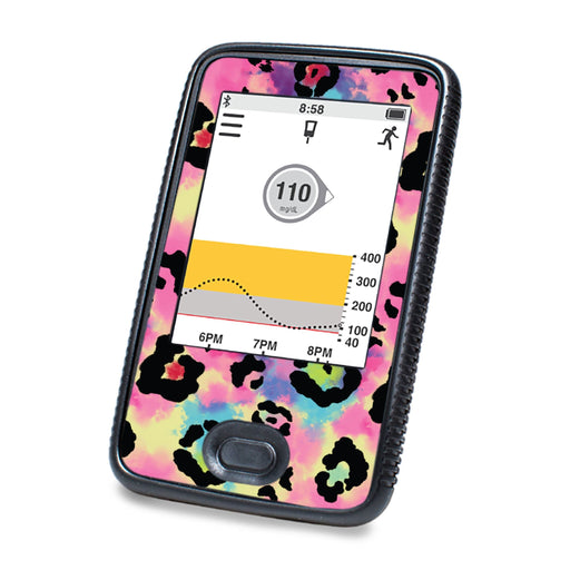 Peelz Rainbow Leopard Designed for DEXCOM G6 Touchscreen Receiver Peelz/Stickers White Smoke
