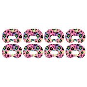 Peelz Rainbow Leopard Medtronic Guardian Connect Patch Tape - Pump Peelz Patch Medical Tape White Smoke 4-Pack Medtronic CGM Tape