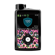 Peelz Rainbow Leopard Sticker for Medtronic MiniMed 770G & 780G Peelz/Stickers Black Whole System Peelz (front back + clip),Front Peelz