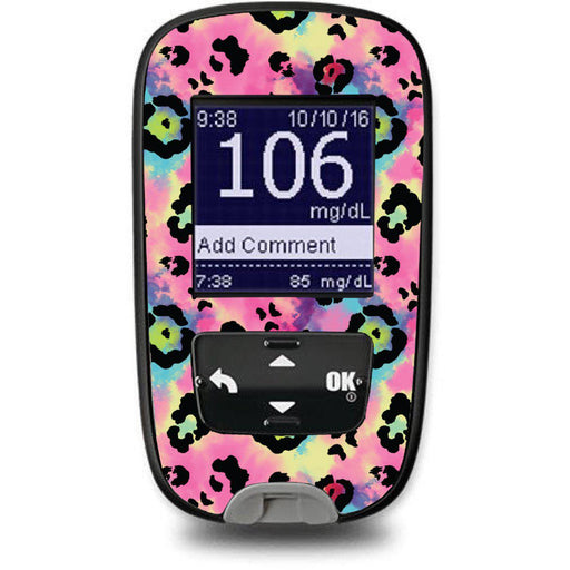 Peelz Rainbow Leopard Sticker for the Accu-Chek Guide Glucometer Peelz/Stickers White Smoke