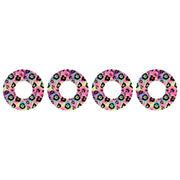 Peelz Rainbow Leopard for Patch  Freestyle Libre and Universal Infusion Set Tape Patch Medical Tape White Smoke 4-Pack Libre/Universal