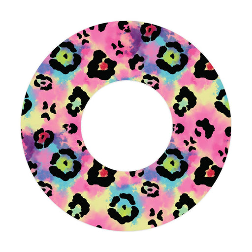 Peelz Rainbow Leopard for Patch  Freestyle Libre and Universal Infusion Set Tape Patch Medical Tape White Smoke 1-Pack Libre/Universal