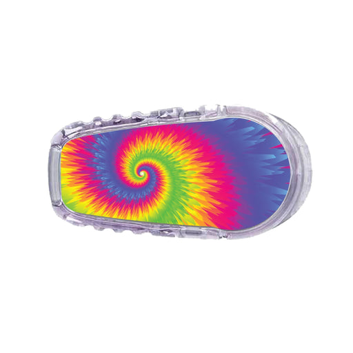 Peelz Rainbow Tie Dye Sticker Designed for the DEXCOM Transmitter Peelz/Stickers White Smoke G6