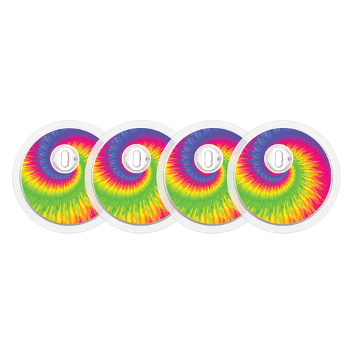 Peelz Rainbow Tie-Dye Sticker Designed for the FreeStyle Libre 3 Plus & Lingo  Sensor Peelz/Stickers White Smoke 4-pack (Set of 4 Stickers)