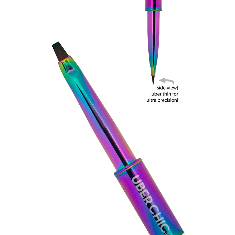 UberChic Beauty Small Clean Up Brush - Rainbow Brush Dark Orchid