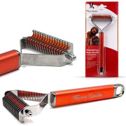 Warren London Dematting Rake Brush for Dogs and Cats Pet Combs & Brushes White Smoke