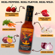 Elijah's Xtreme Ranchers Revenge (Ghost Pepper) Hot Sauce Antique White