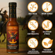 Elijah's Xtreme Ranchers Revenge (Ghost Pepper) Hot Sauce Black