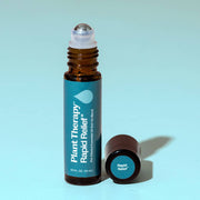 Plant Therapy Rapid Relief Essential Oil Blend Pre-Diluted Roll-On Essential Oil Light Blue 10 mL