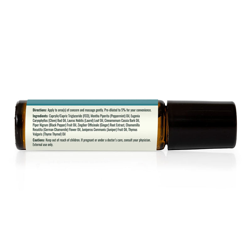 Plant Therapy Rapid Relief Essential Oil Blend Pre-Diluted Roll-On Essential Oil Black 10 mL