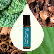 Plant Therapy Rapid Relief Essential Oil Blend Pre-Diluted Roll-On Essential Oil Seashell 10 mL