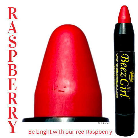 Honey Bee BeezGirl Essential Lipstick Pencil Beauty White Smoke Raspberry