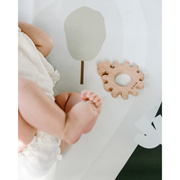 Be A Heart Baby's First Rosary Wooden Teether Baby Gray