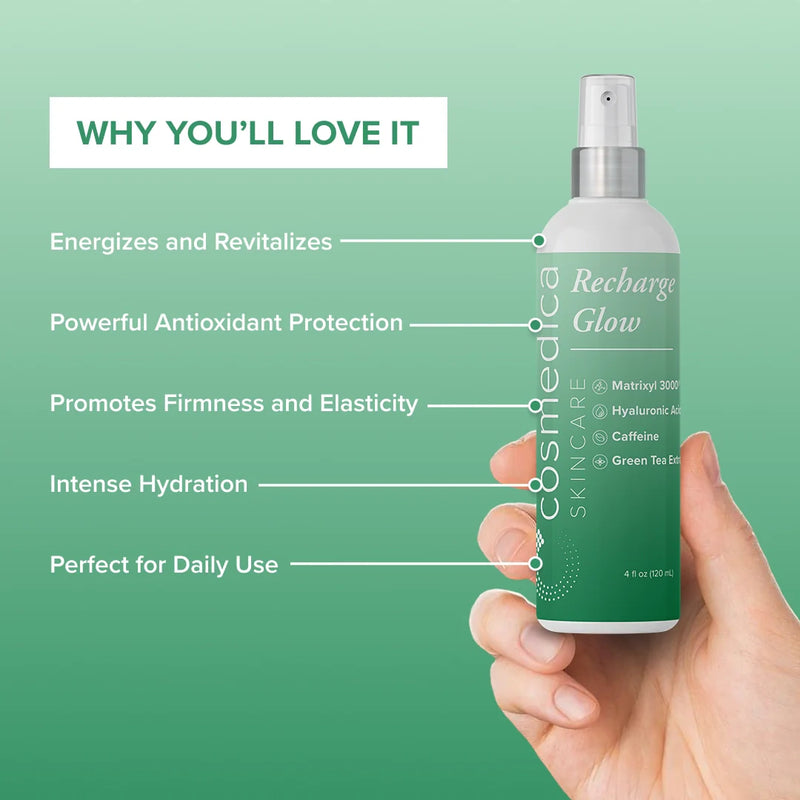 Cosmedica Skincare Recharge Glow Serum Dark Sea Green