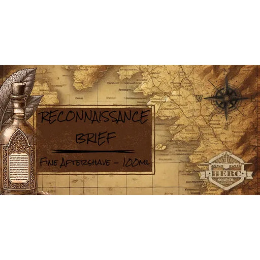 Herc Soap Co. Herc Soap Co. Reconnaissance Brief Shaving Collection Shaving Set Dark Slate Gray Aftershave Splash 4 Oz