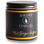 SageWork Organics Red Ginger Saffron Candle Scented Candles Black 4oz