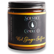 SageWork Organics Red Ginger Saffron Candle Scented Candles Black 8oz