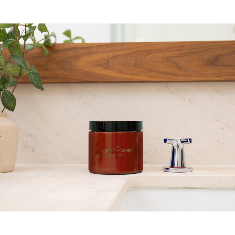 Aroma360 Red Body Crème Body Creme Light Gray 16oz