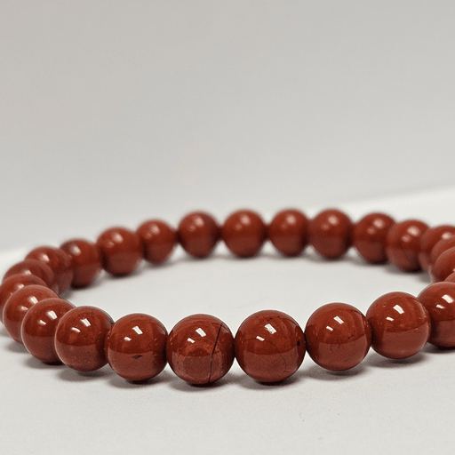 ZAQ Skin & Body Red Jasper Bracelet - Enhances Focus Light Gray 6mm,8mm,10mm