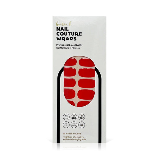 laurenbbeauty Red Solid Gel Nail Wrap Nail Art Kits & Accessories Light Gray