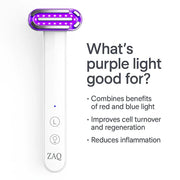 ZAQ Skin & Body ZAQ Zayn 2.0 — 6-in-1 LED & Microcurrent Facial Wand White Smoke