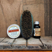 Soaplicity Beard-Pro Gift Set with Hard Wired Beard Oil, Balm, & Brush Bundles Dim Gray Alchemy,Primal,Rogue,Rugged,Redwood,Voodoo