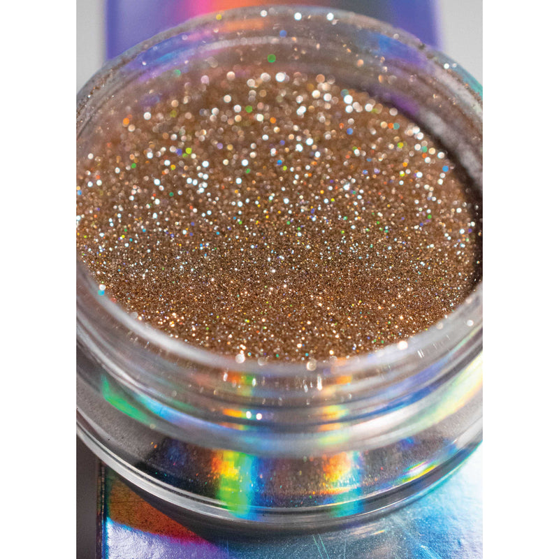 UberChic Beauty Reflective Holo Glitter: Crown Me Powder Dim Gray