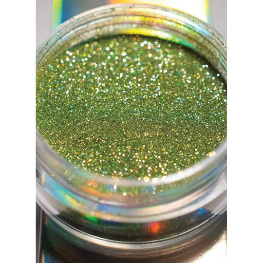 UberChic Beauty Reflective Holo Glitter: Feeling Lime Powder Dim Gray
