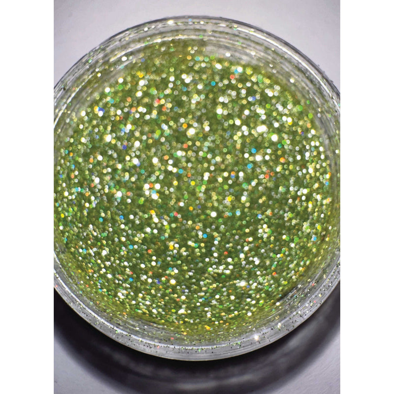 UberChic Beauty Reflective Holo Glitter: Feeling Lime Powder Dim Gray